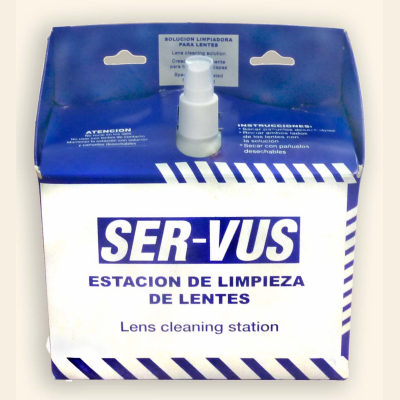 ESTACIÓN DE LIMPIEZA ANTEOJOS DESCARTABLE SERVUS S467