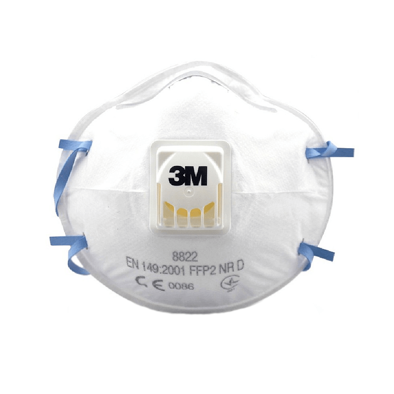 3M MASCARILLA 8822 P2 PARA POLVOS, HUMOS Y NEBLINAS CON VÁLVULA (35522)