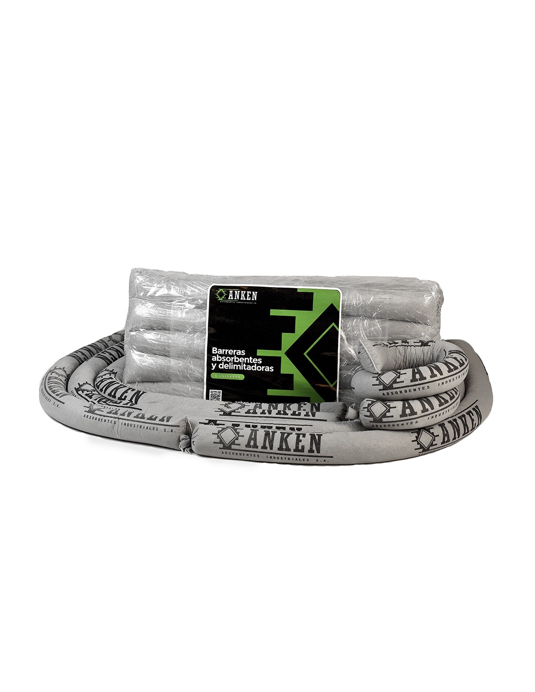 BARRERA ABSORBENTE DELIMITADORA 1.20MTS X 8CM X 1UND AKN-B120 ANKEN